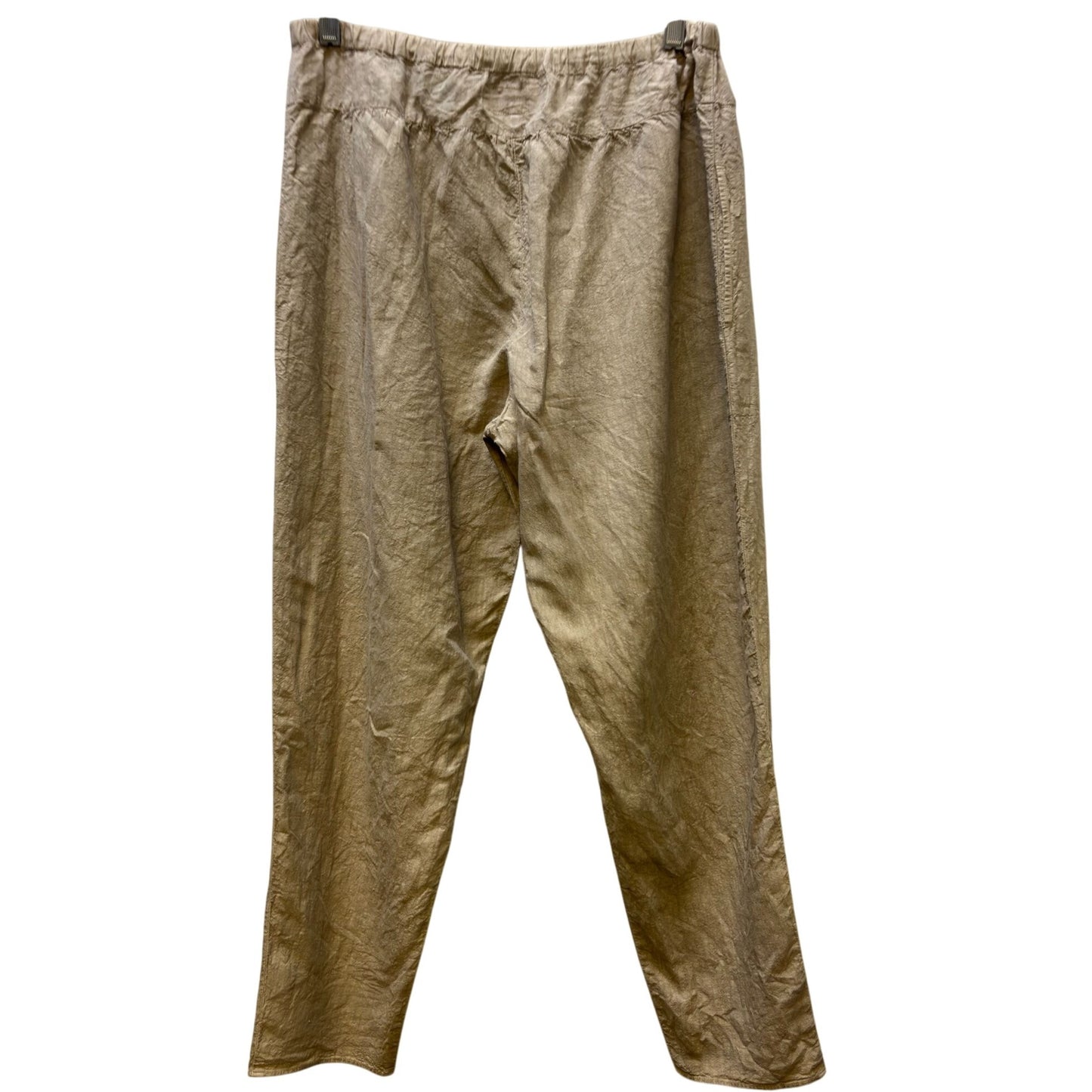 Manuelle Suibal Paris Linen Tan Pants Size 2 (Medium)