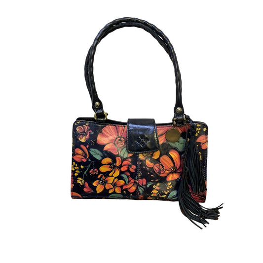 Patricia Nash Rosina Floral Print Leather Handbag With Tassel & Sturdy Handles