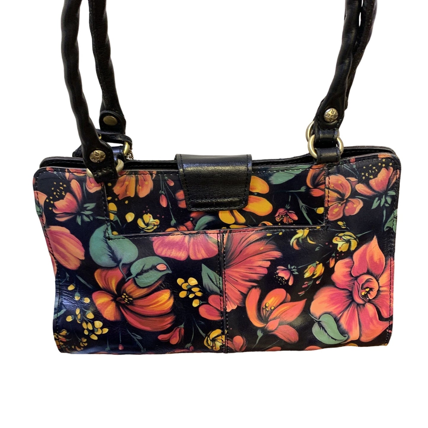 Patricia Nash Rosina Floral Print Leather Handbag With Tassel & Sturdy Handles