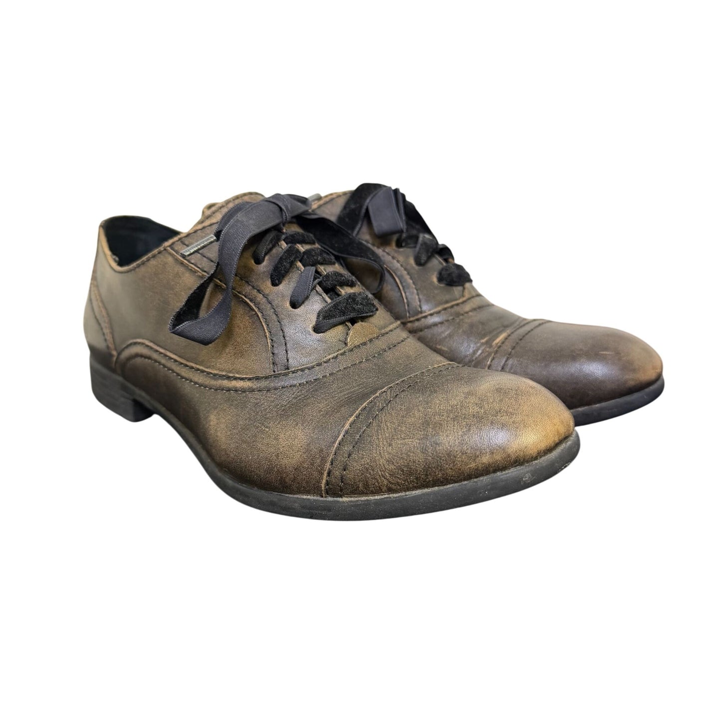 NWOT Born Brown Leather Oxford Shoes Vintage Style 7.5