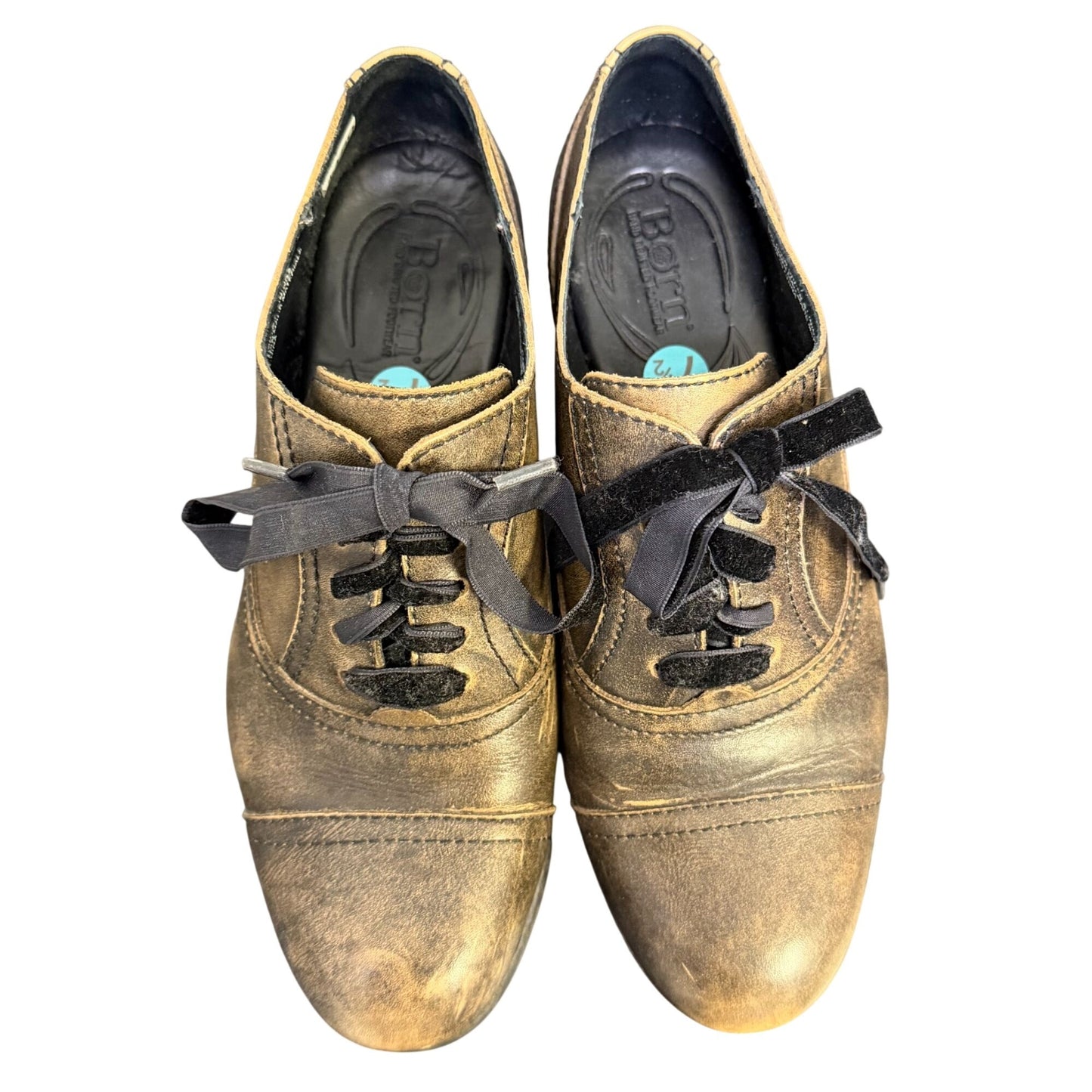 NWOT Born Brown Leather Oxford Shoes Vintage Style 7.5