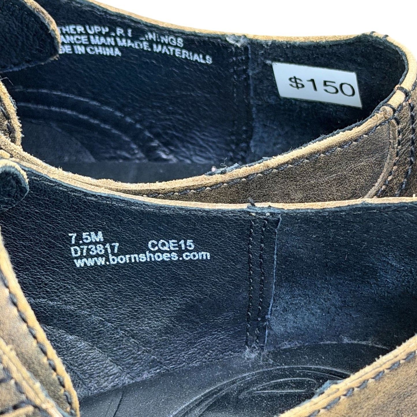 NWOT Born Brown Leather Oxford Shoes Vintage Style 7.5