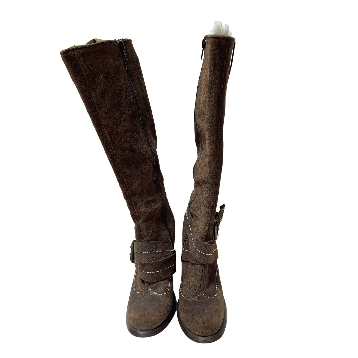 Antik Denim Brown Suede Knee High Boots Size 8