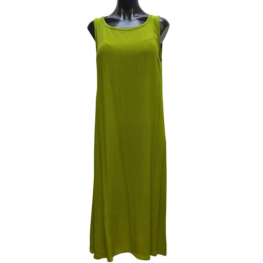 Double D Ranch Tank Green Sleeveless Dress M