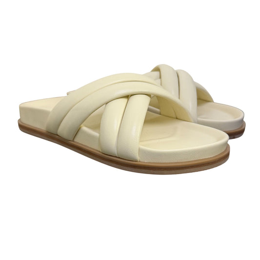 Covet Sol Slides Cream Sandals Size 38/7.5