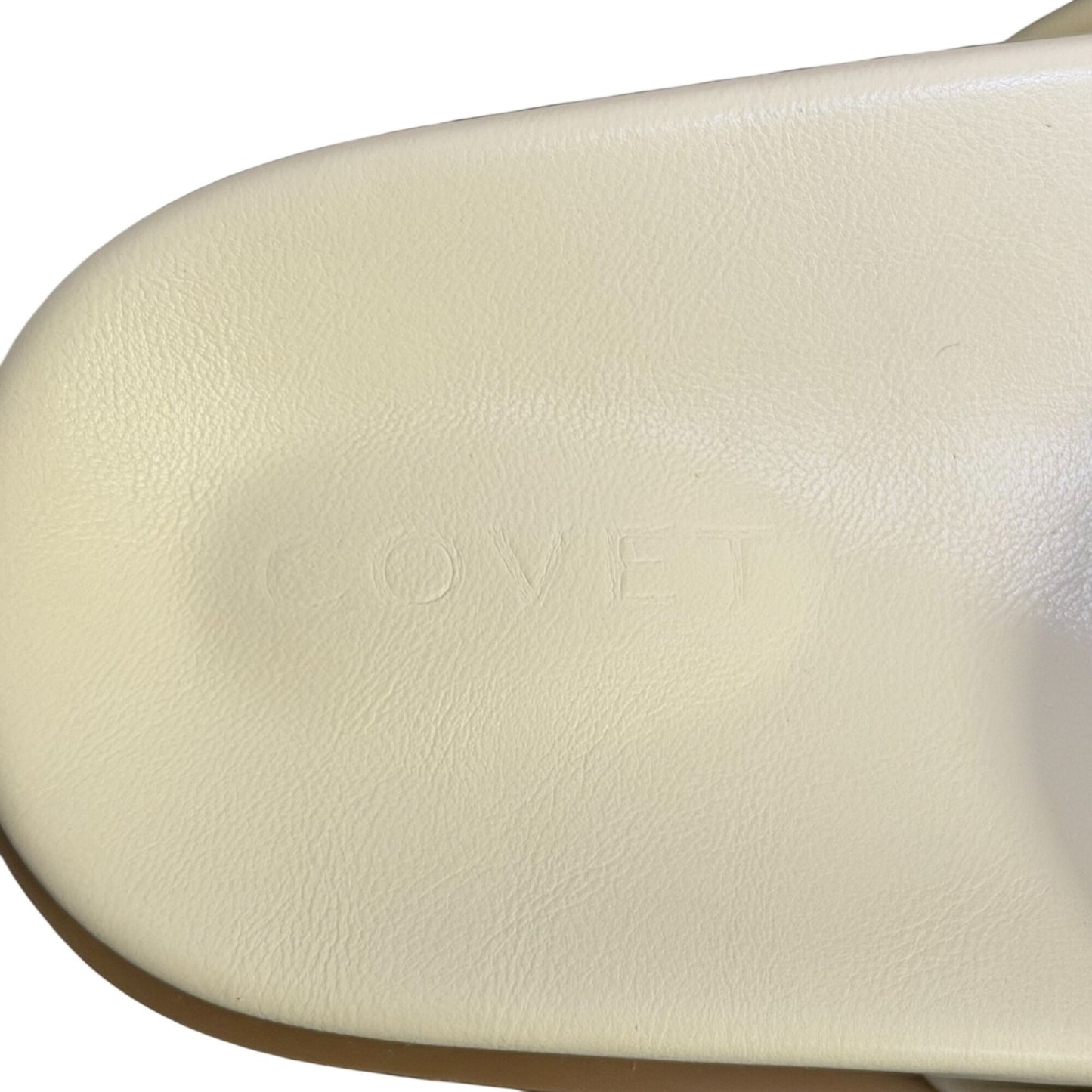Covet Sol Slides Cream Sandals Size 38/7.5