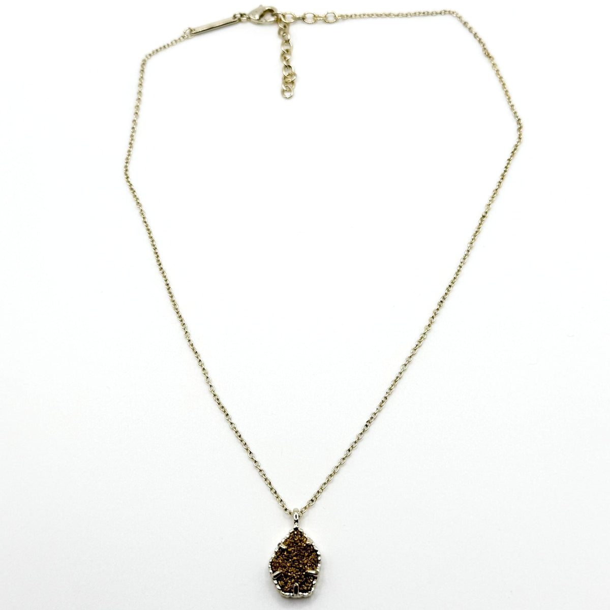 Kendra Scott Gold Drusy Pendant Necklace