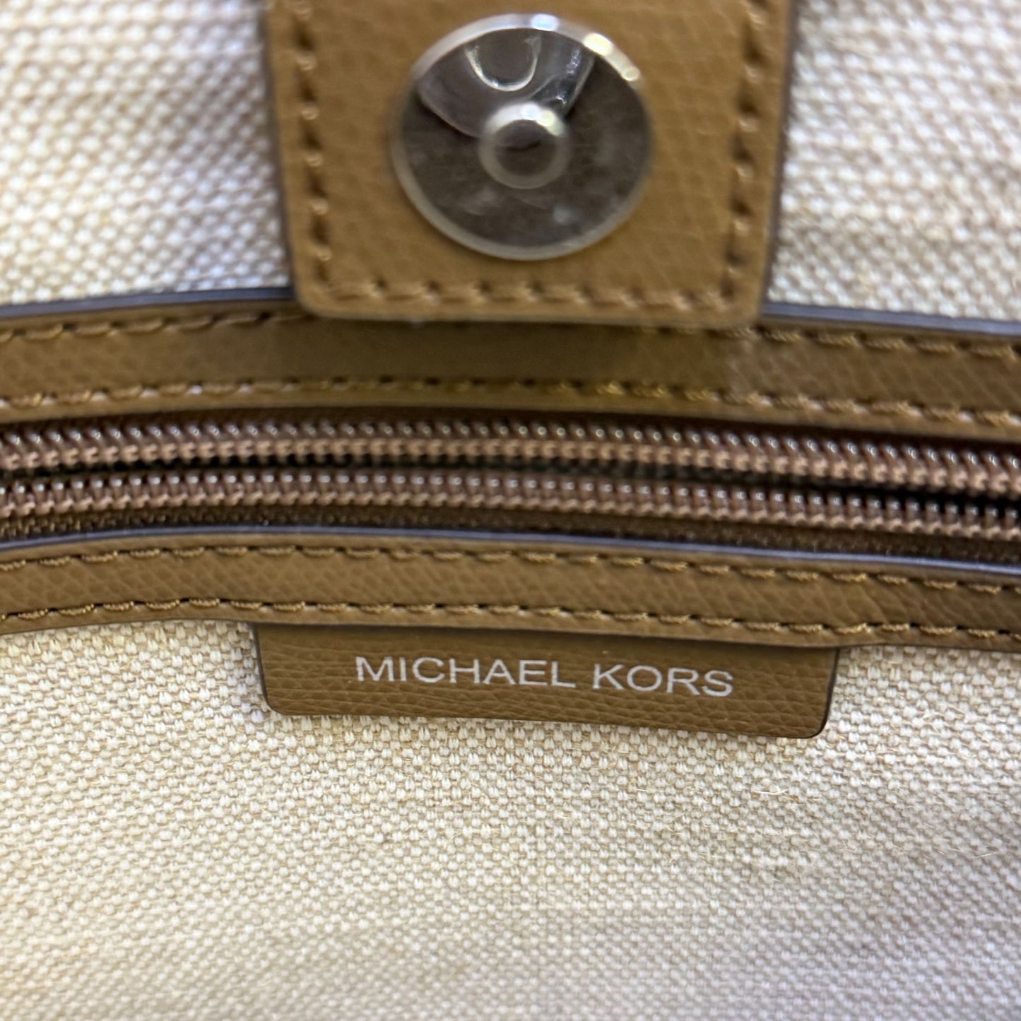 Michael Kors Brown Leather Tote Large