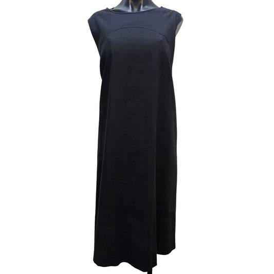 Lafayette 148 New York  Black Sleeveless A-Line Dress XL