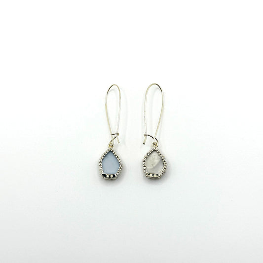 Kendra Scott Gold-Tone Drop Earrings With Textured Stone Accents