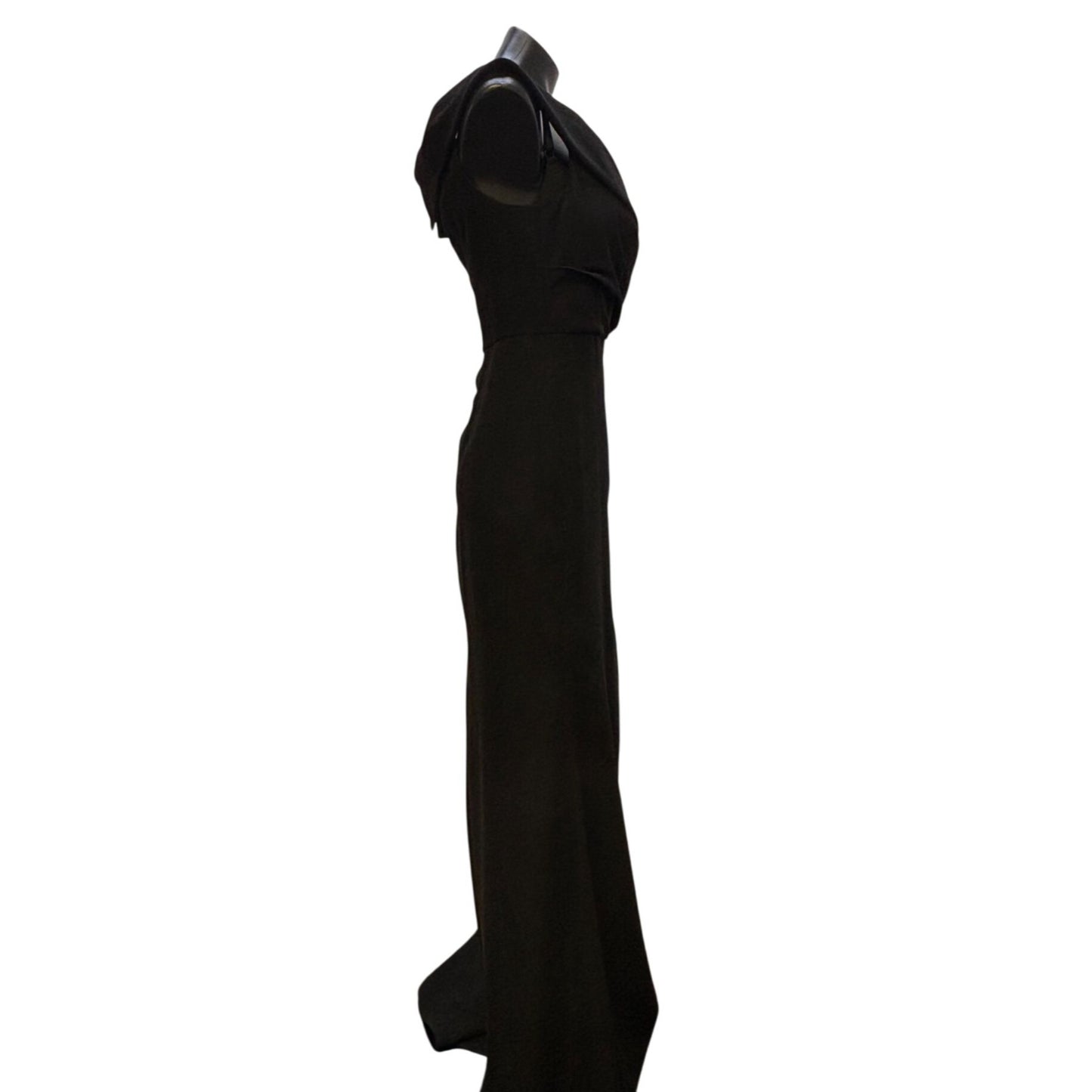NWT After Six Black Evening Gown Polyester Sleeveless Formal Dress Size 14