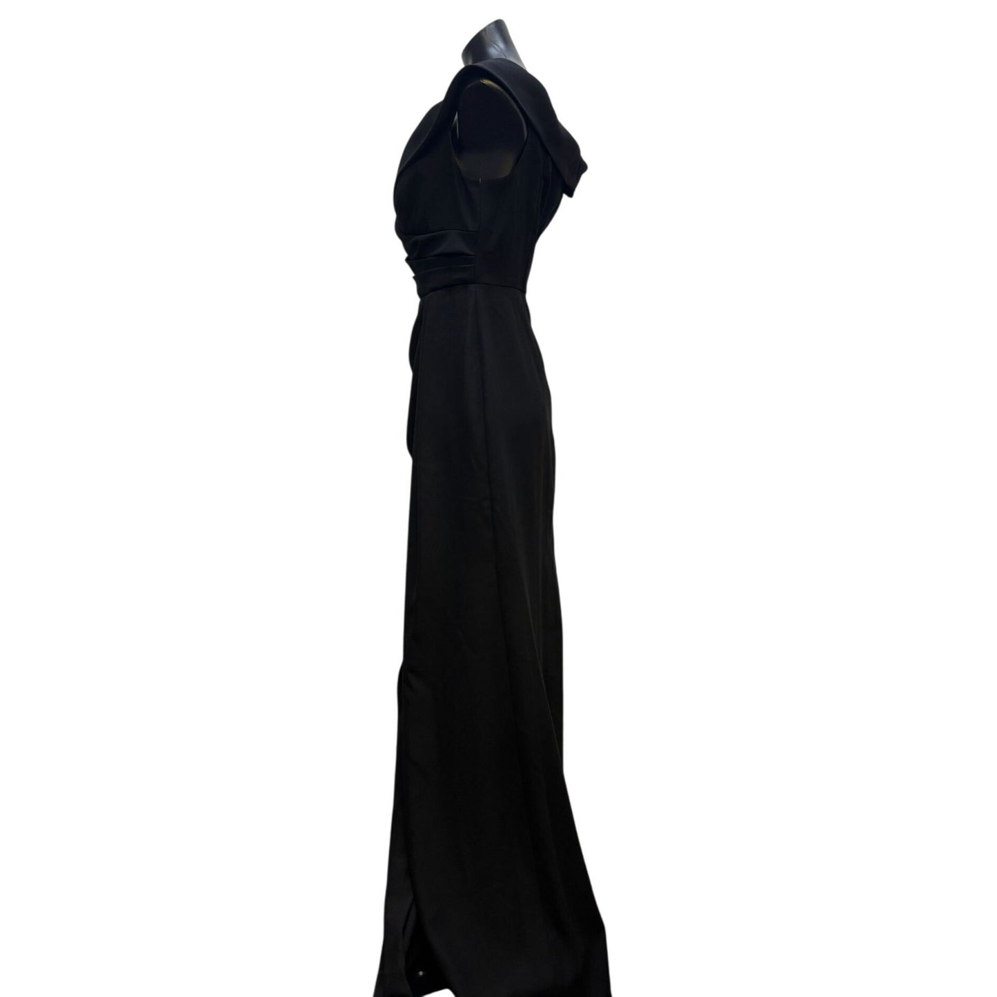 NWT After Six Black Evening Gown Polyester Sleeveless Formal Dress Size 14