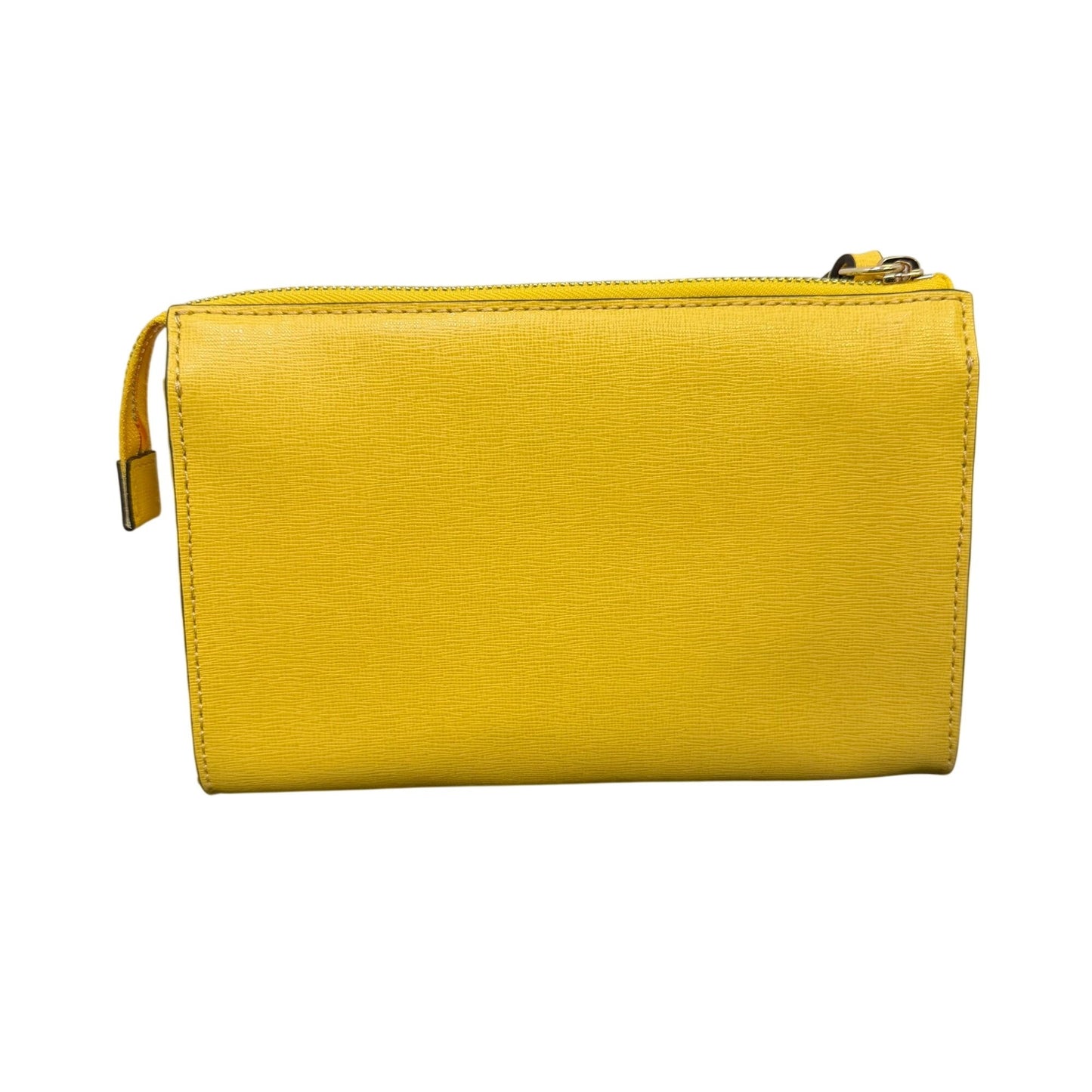 Dooney & Bourke Yellow Crossbody Bag With Adjustable Strap & Gold Hardware