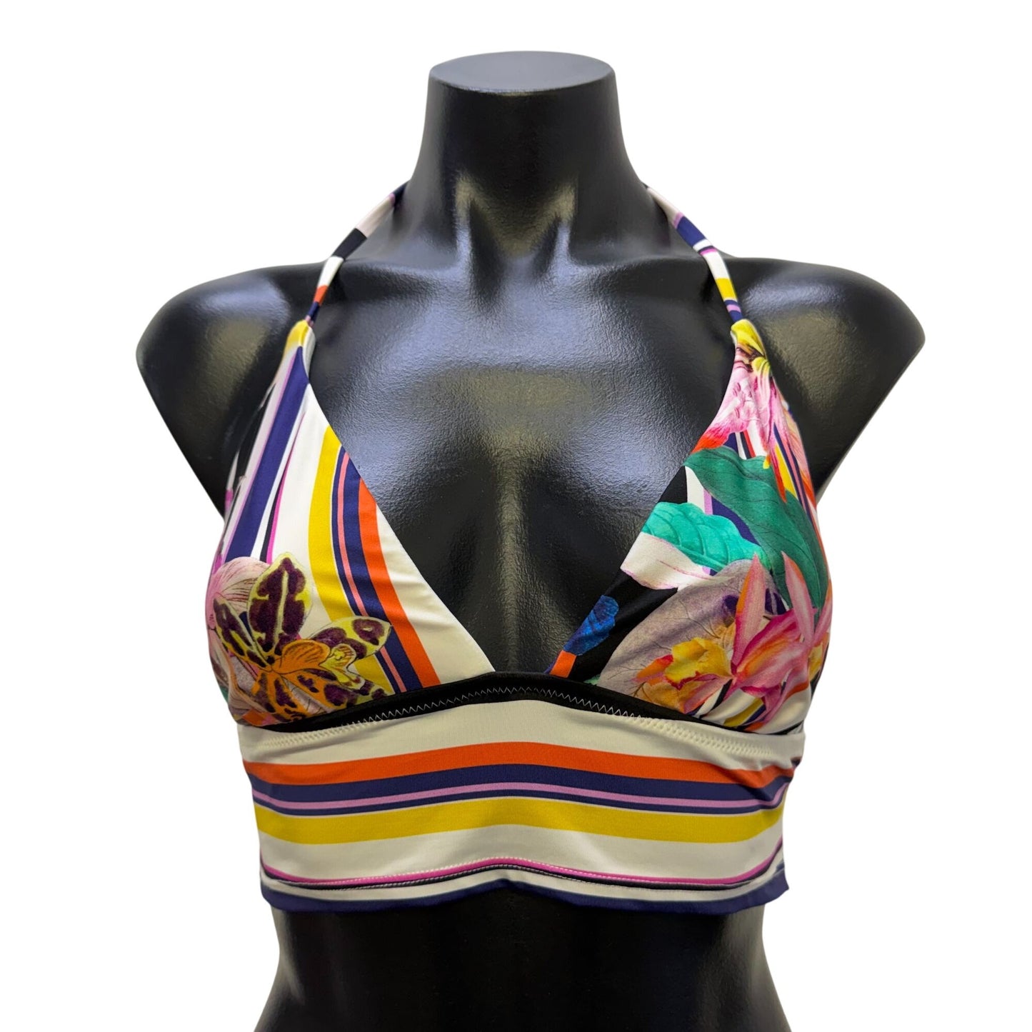 NWT Trina Turk Swim Top Multi Halter Bikini Size 12