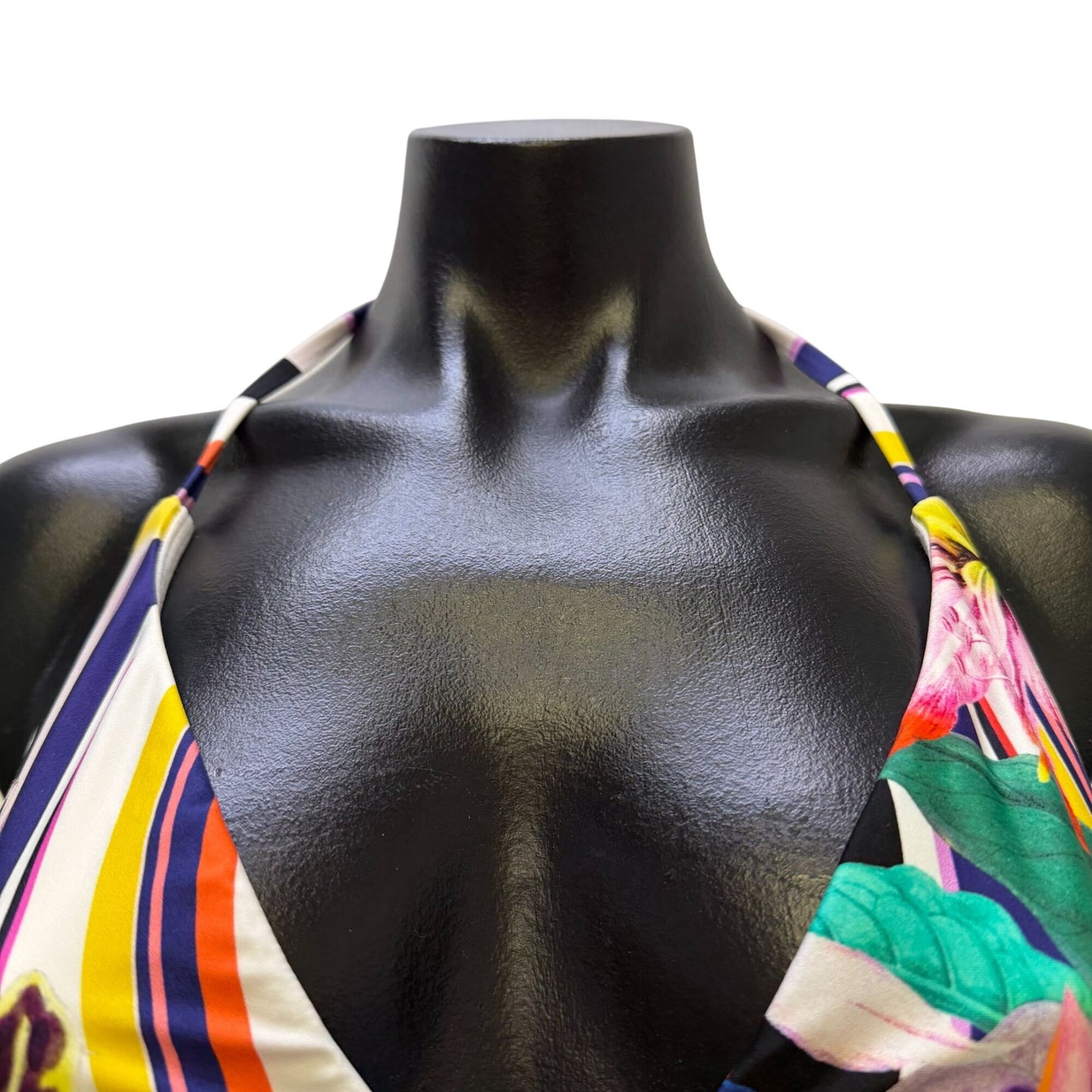 NWT Trina Turk Swim Top Multi Halter Bikini Size 12