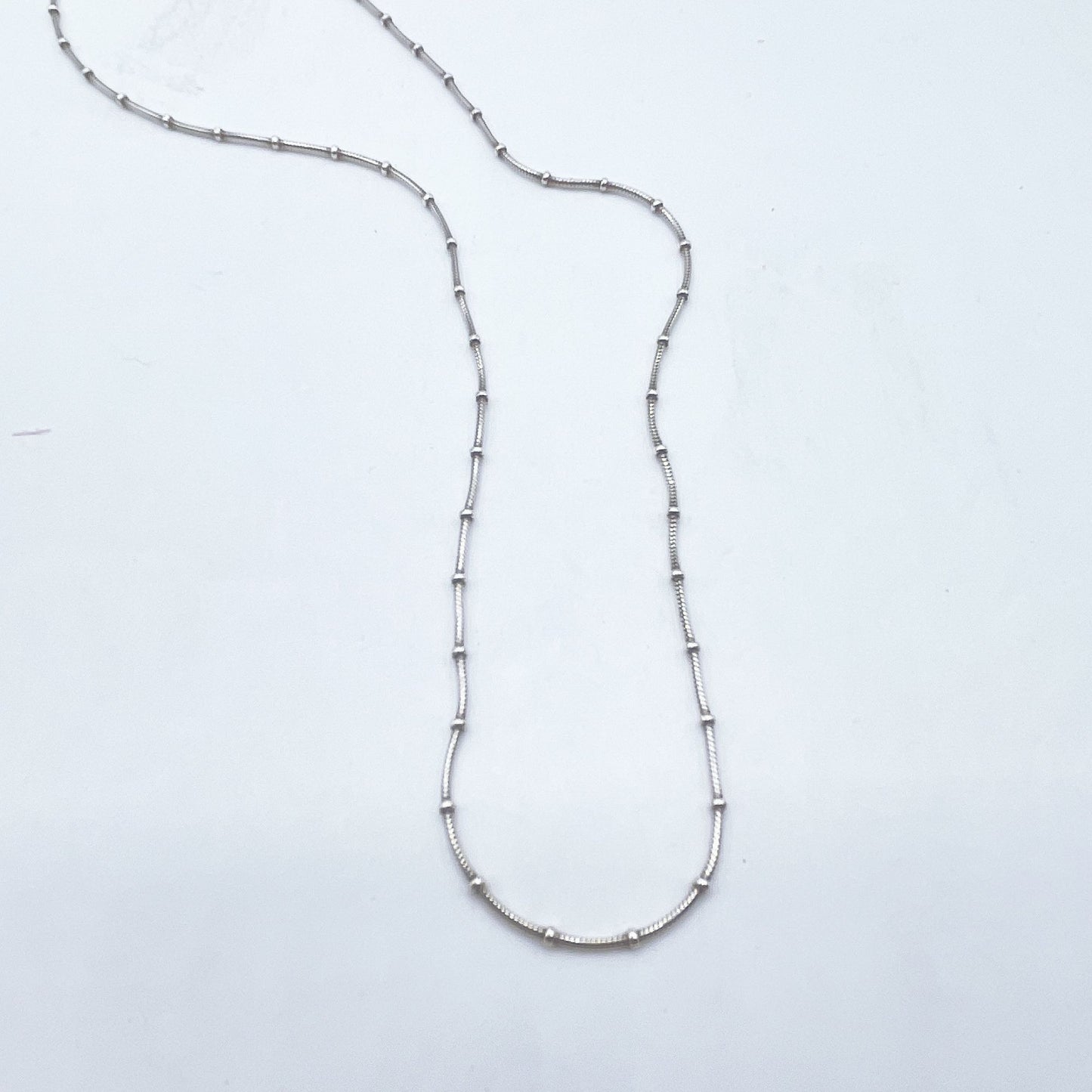 925 Silver Beaded Necklace