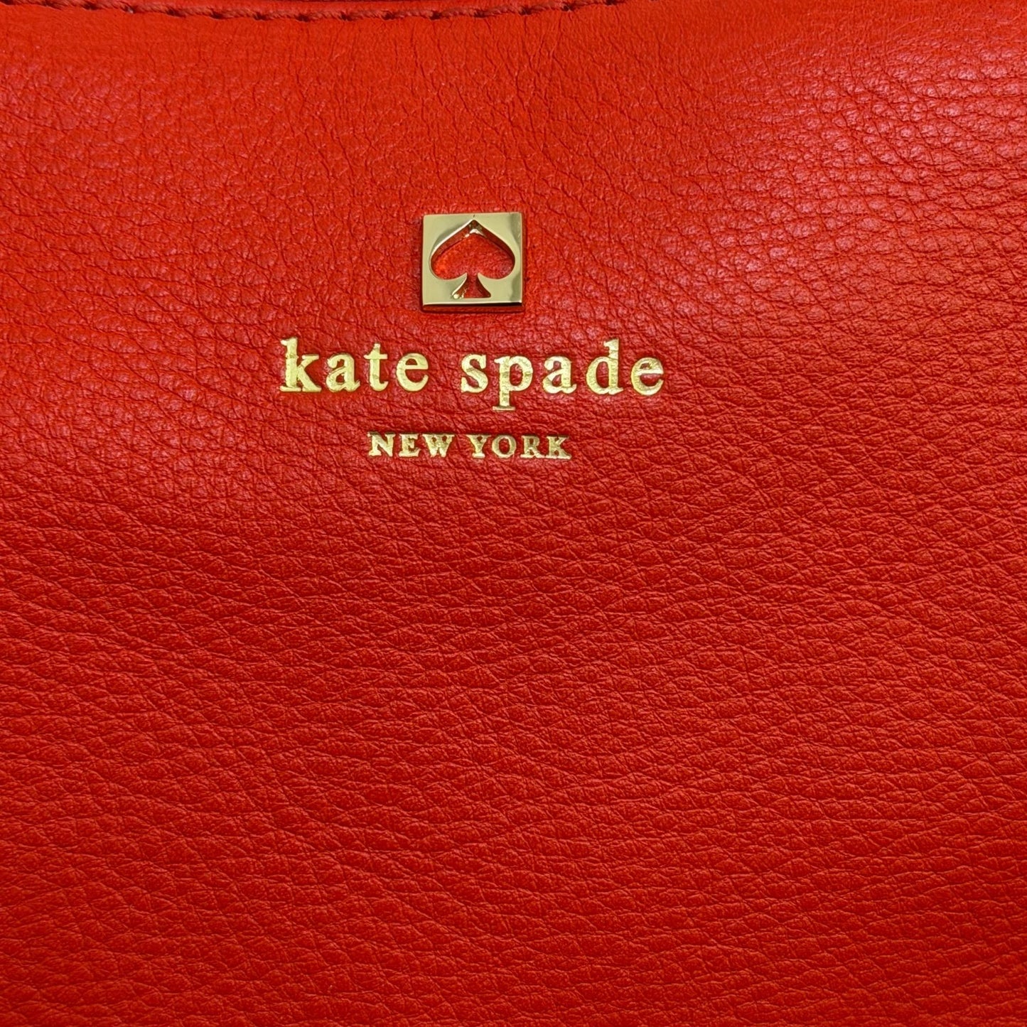 Kate Spade Red Leather Tote Bag Large