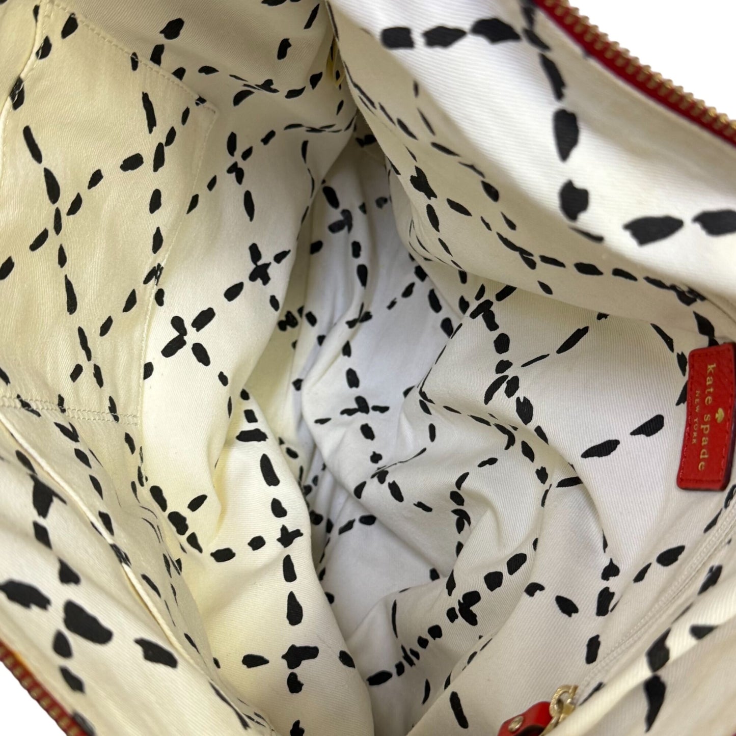 Kate Spade Red Leather Tote Bag Large