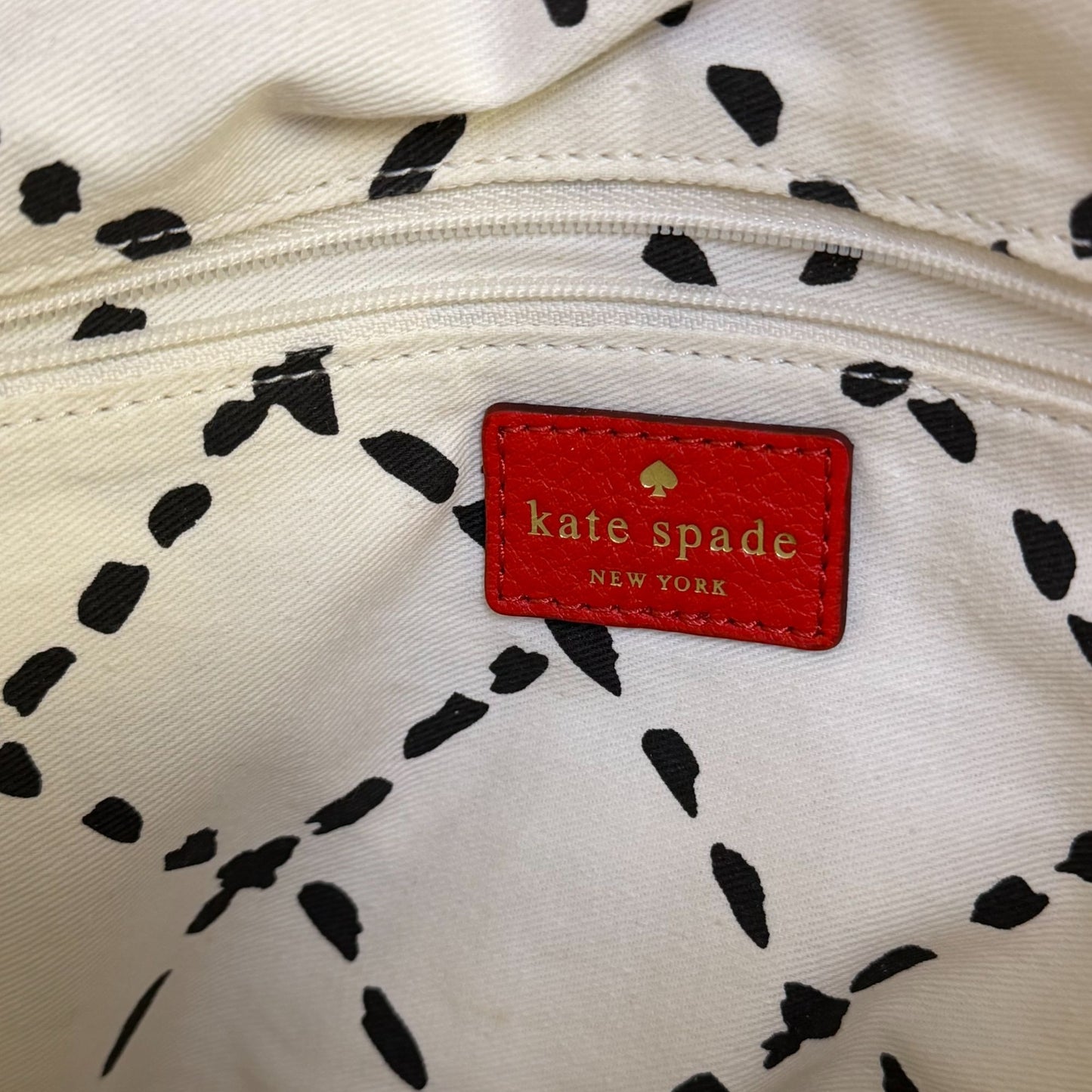 Kate Spade Red Leather Tote Bag Large