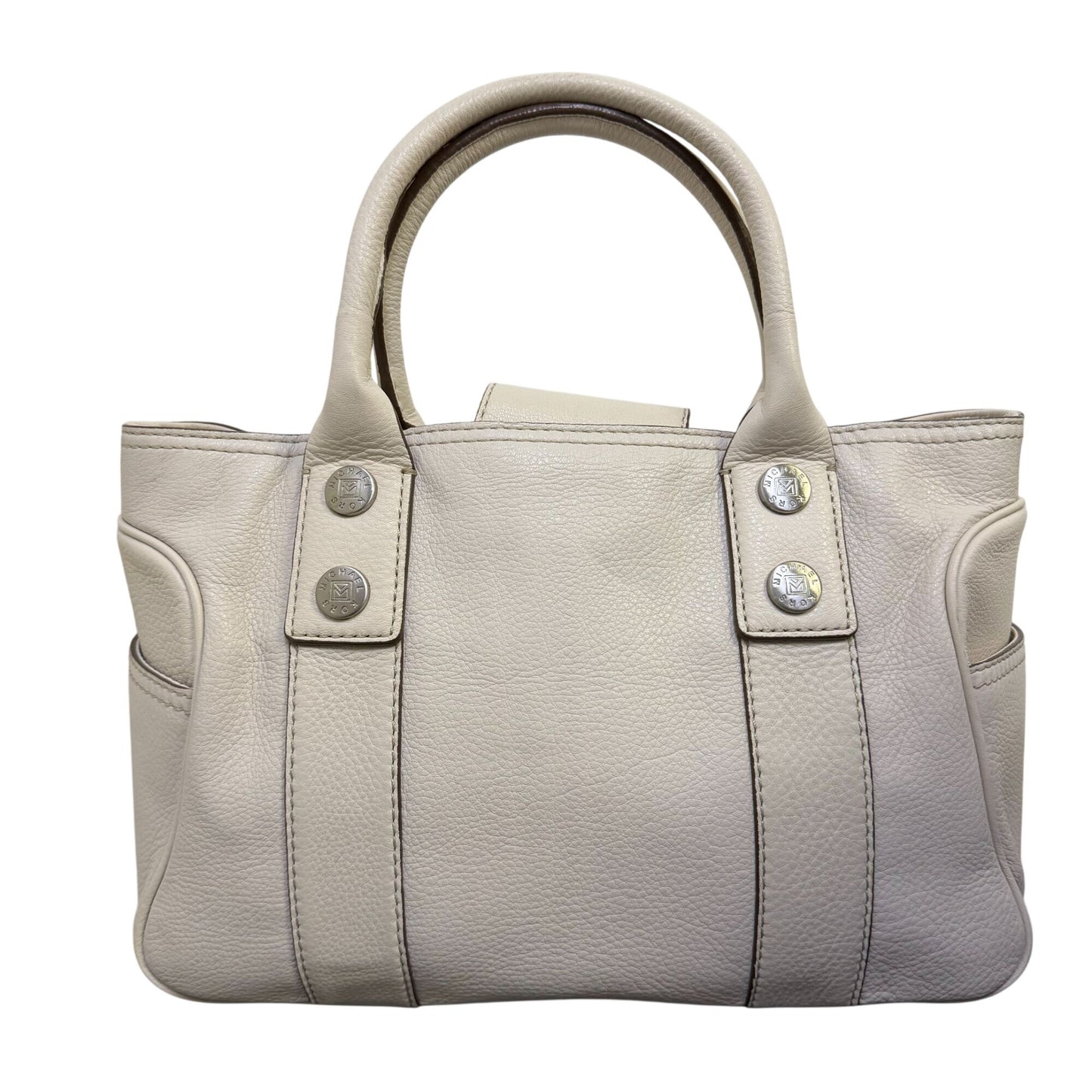Michael Kors White Leather Satchel Shoulder Bag