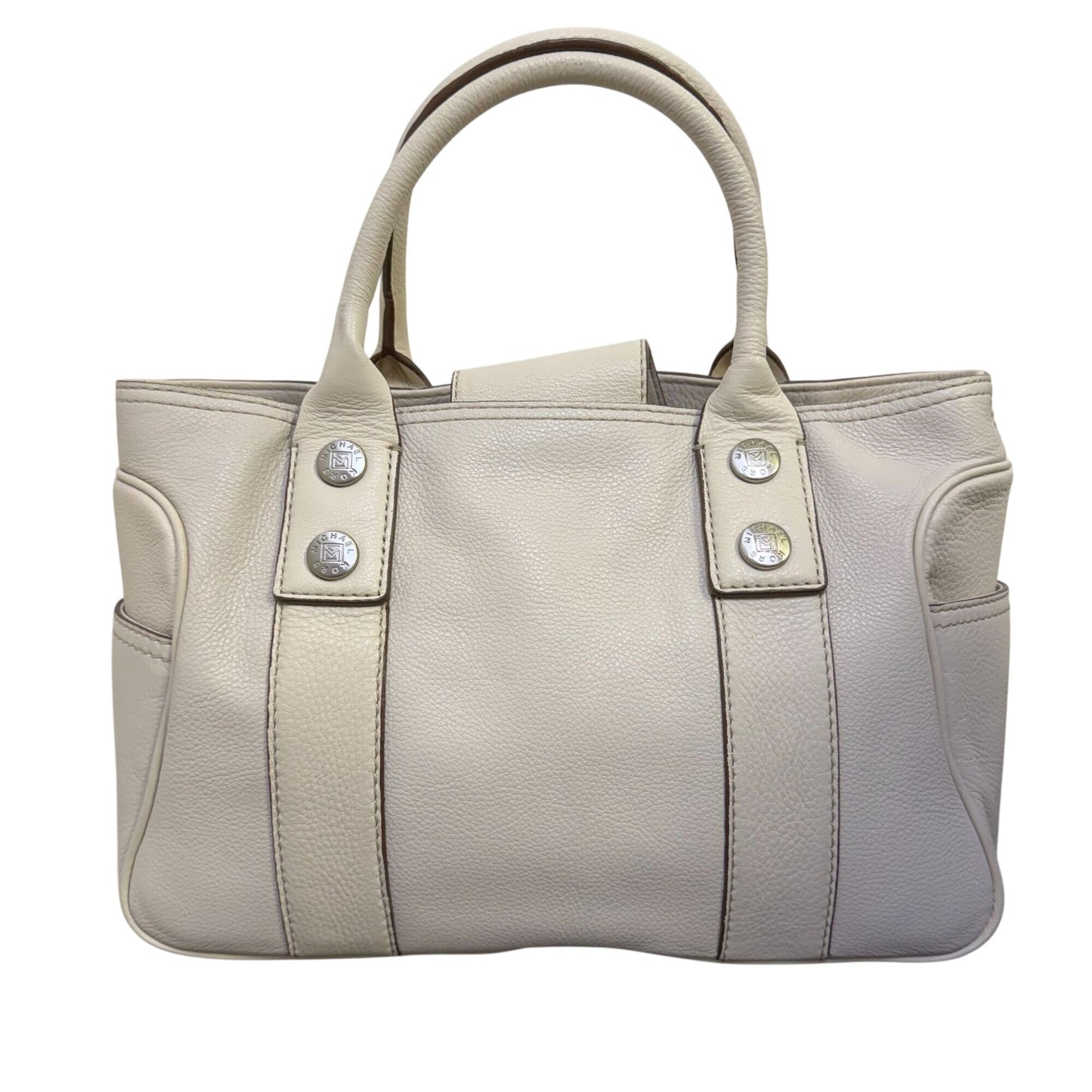 Michael Kors White Leather Satchel Shoulder Bag