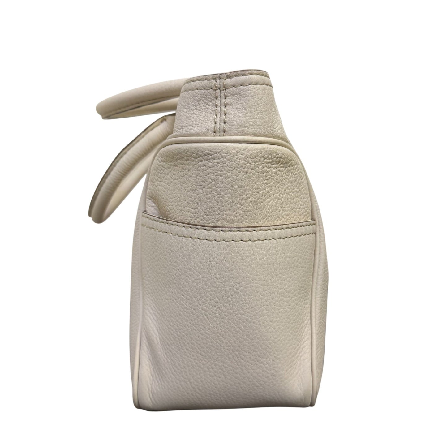 Michael Kors White Leather Satchel Shoulder Bag