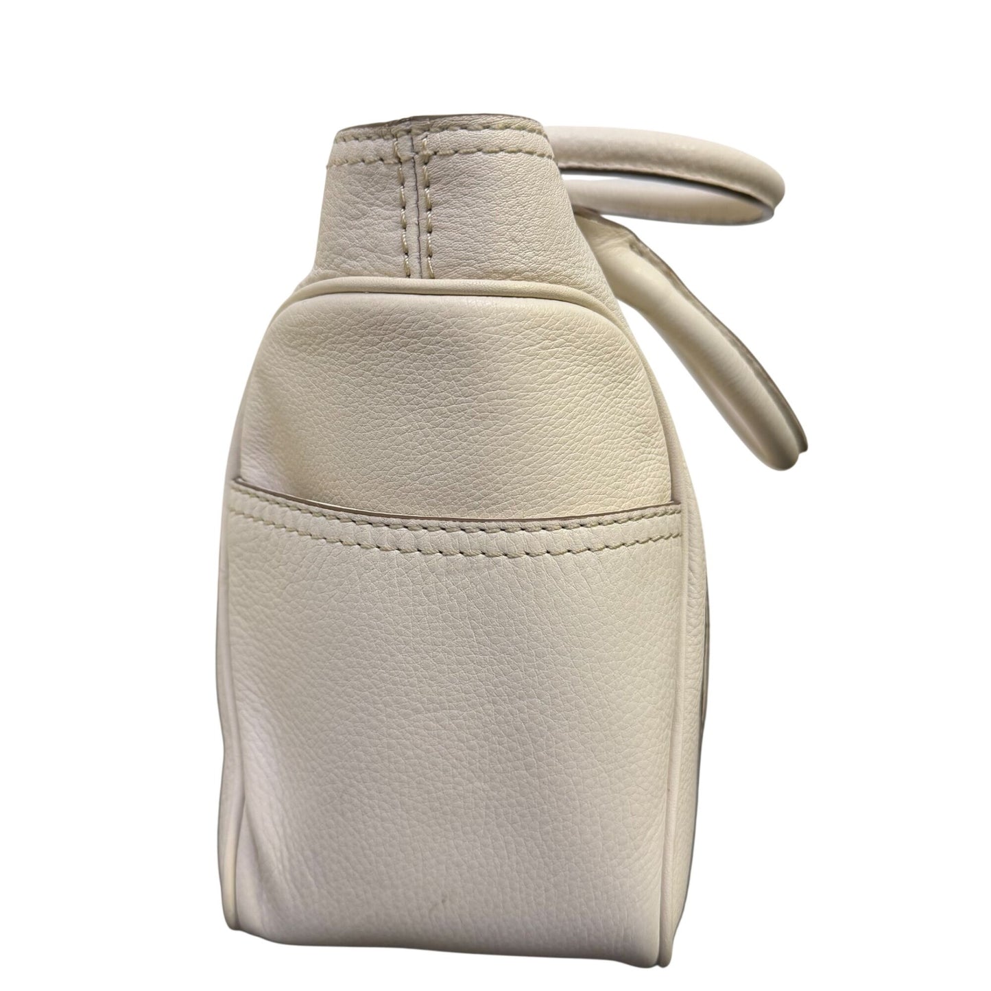 Michael Kors White Leather Satchel Shoulder Bag