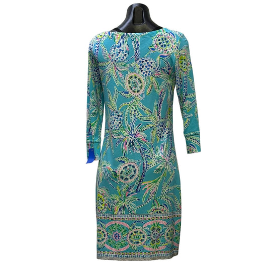 Lilly Pulitzer Print Pullover Dress Turquoise M