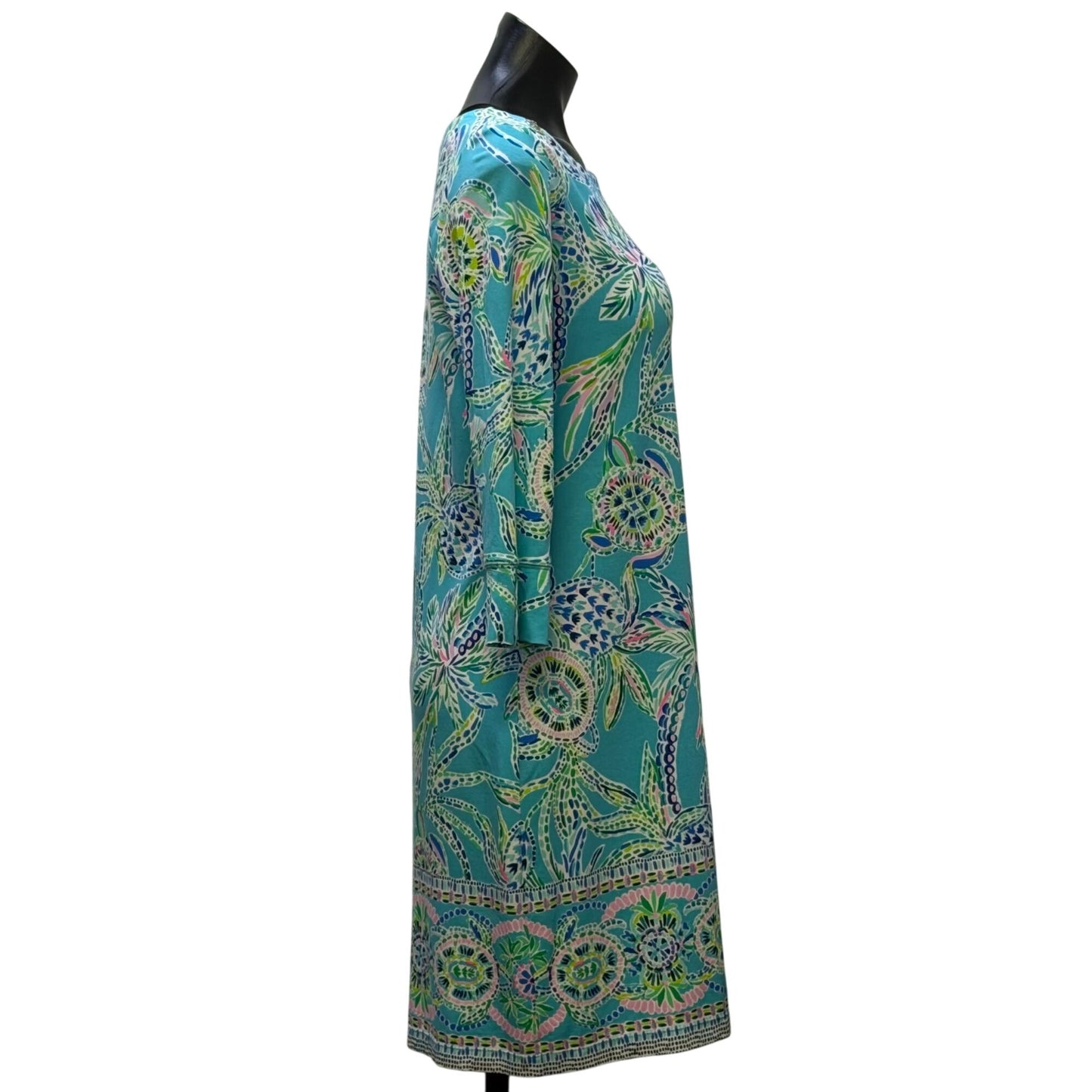 Lilly Pulitzer Print Pullover Dress Turquoise M