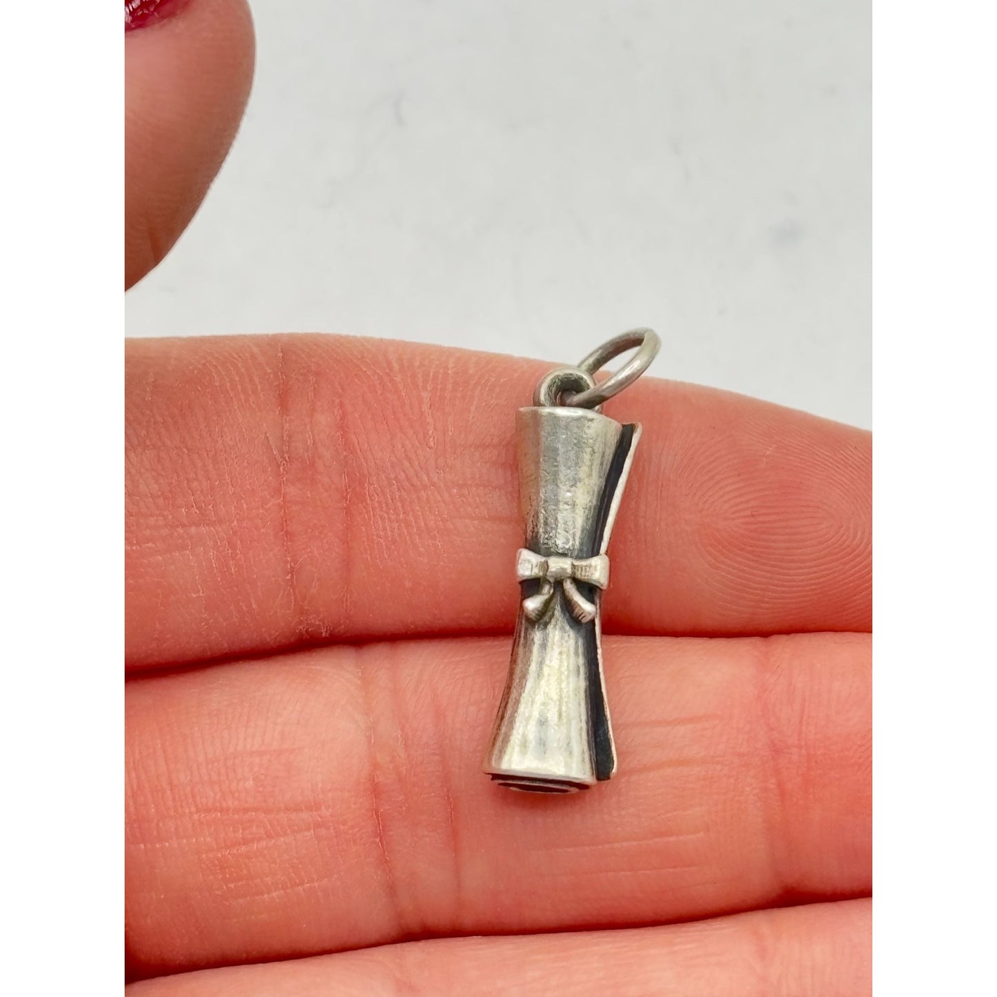 James Avery Sterling Silver 925 Scroll Charm Bow Detail
