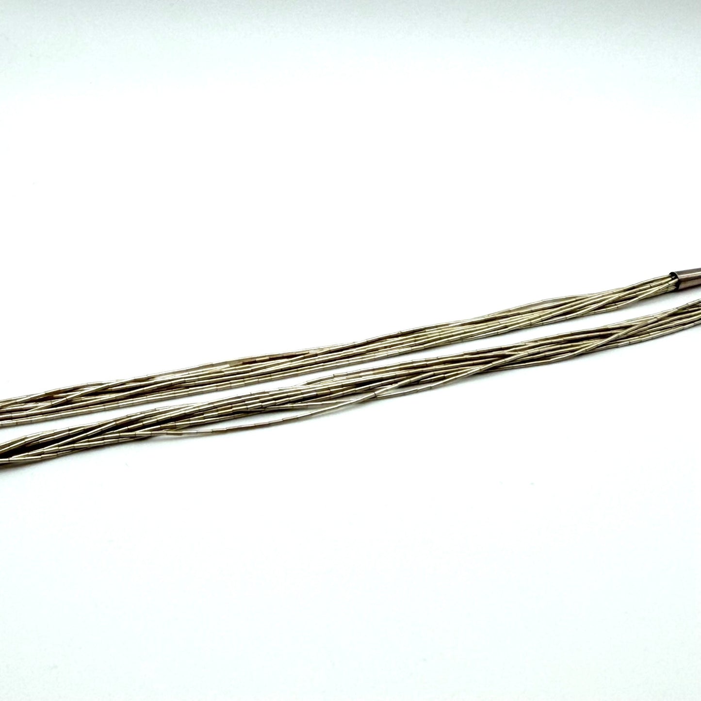 Carolyn Pollack 925 Sterling Silver 12-Strand Liquid Silver Necklace