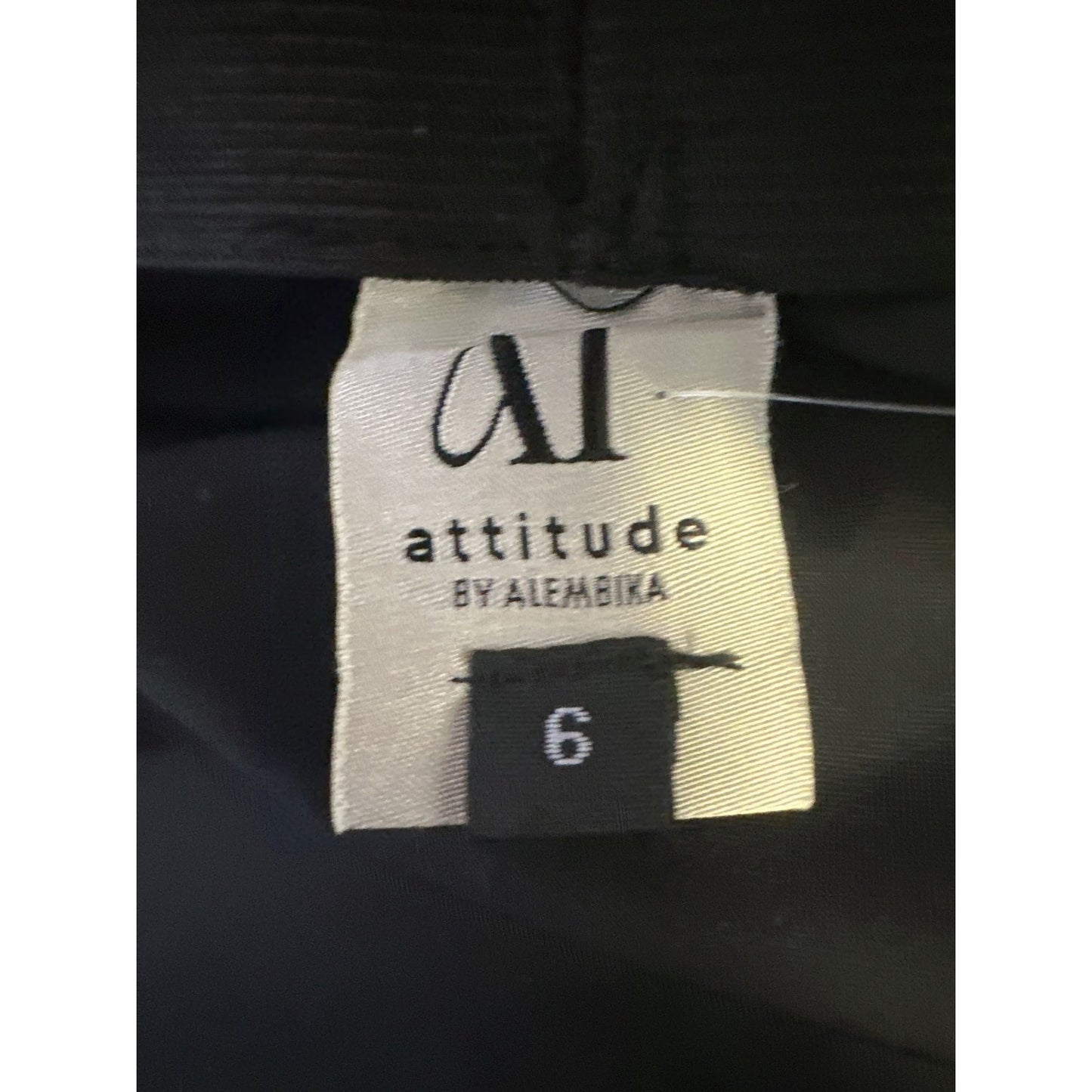 Attitude By Alembika Black Wide-Leg Pants Size 6/18