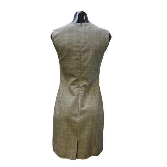 Elegant Brooks Brothers Dress Plaid Sleeveless Gray 2