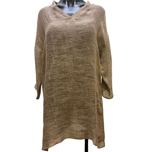 Linen Amber Linen Blouse Brown M
