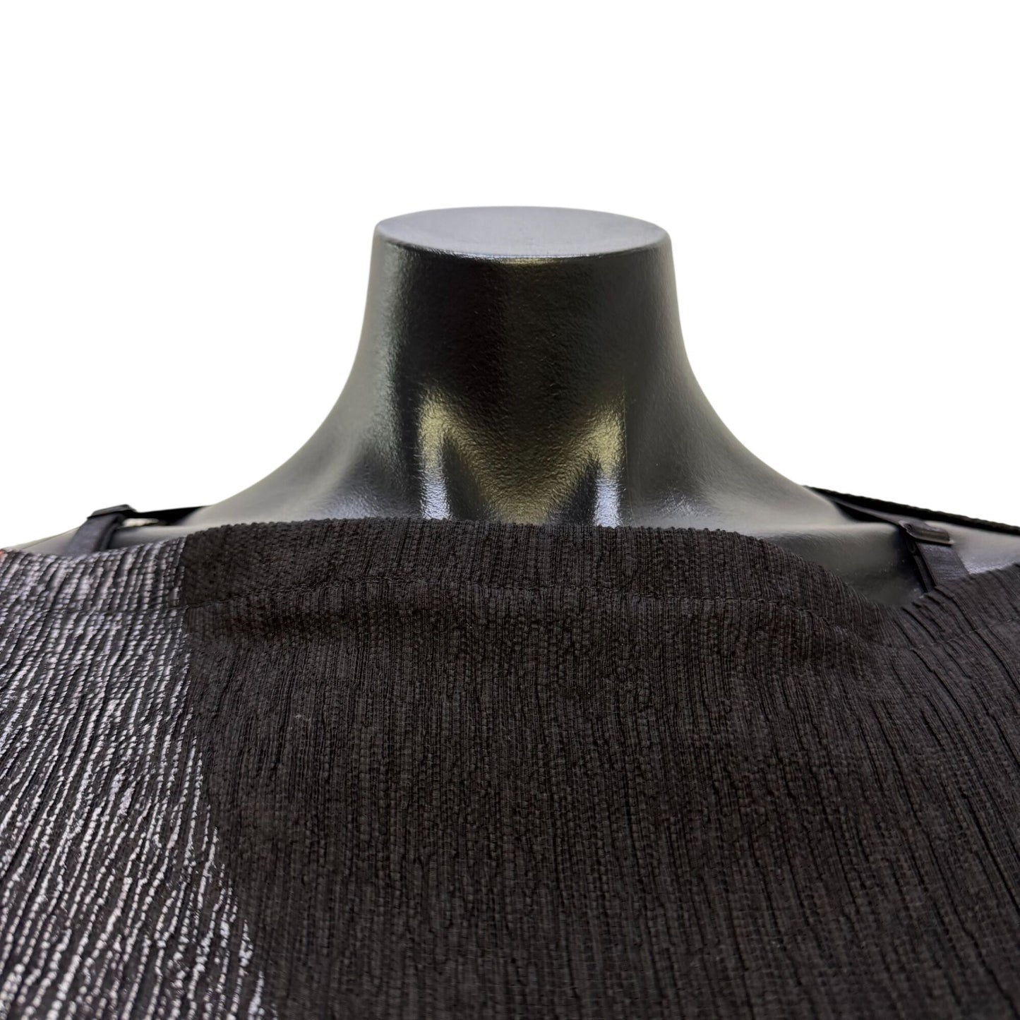 Steve Sells Studio Black & Gray Textured Poncho One Size