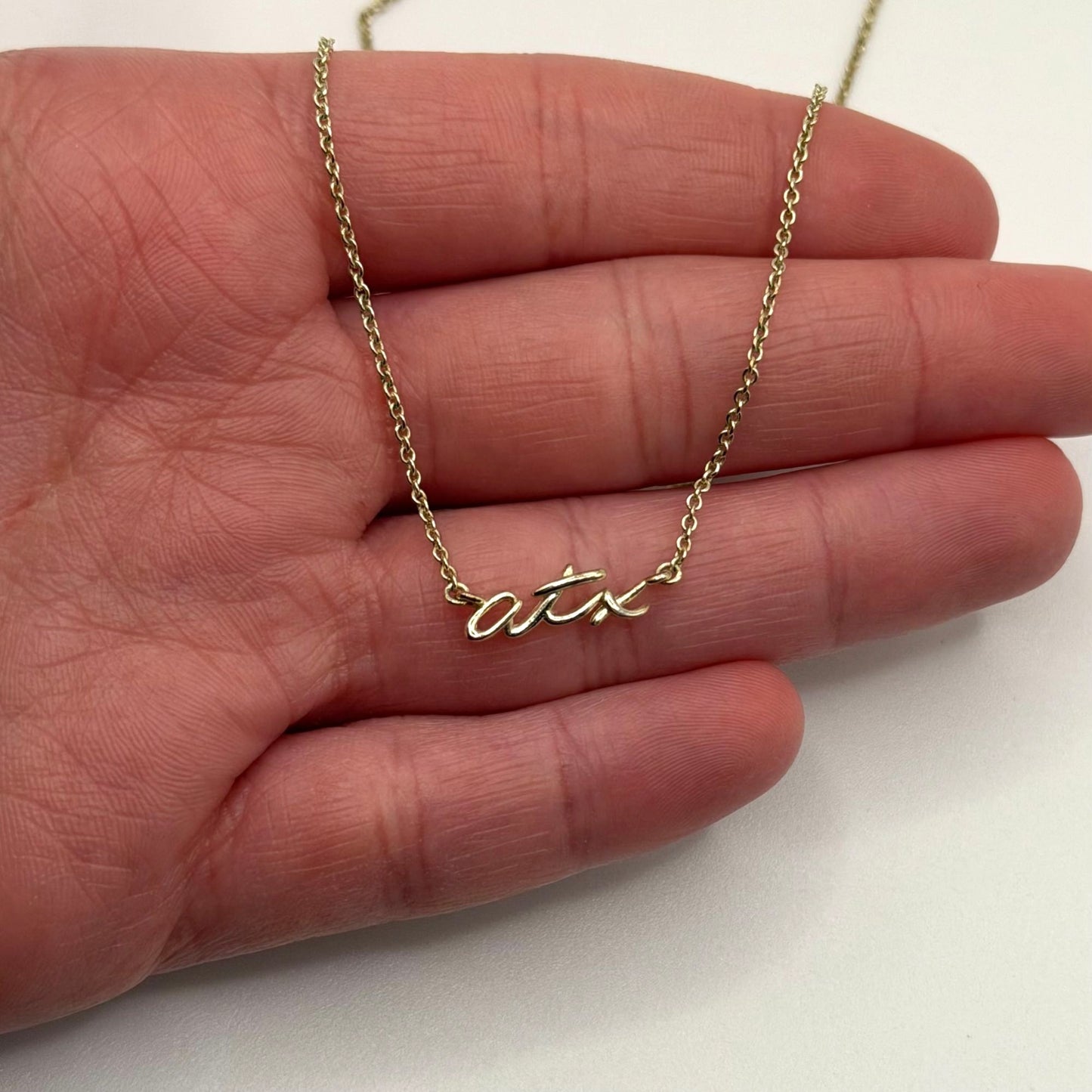 Kendra Scott ATX Gold-Tone Chain Necklace Adjustable Lobster Clasp