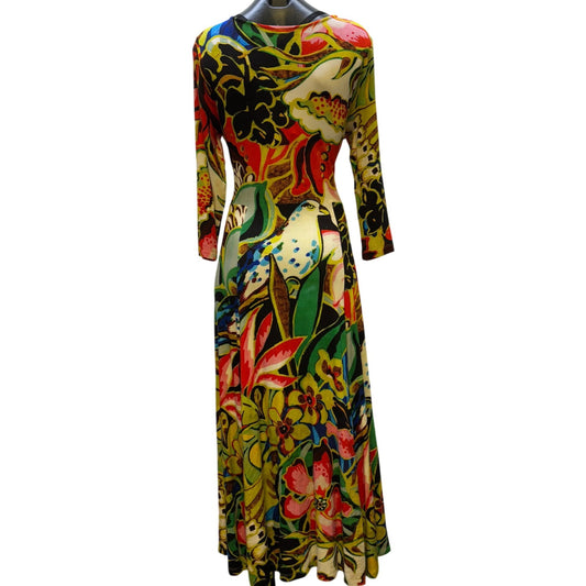 Soft Surroundings Printed Maxi Dress Multi S