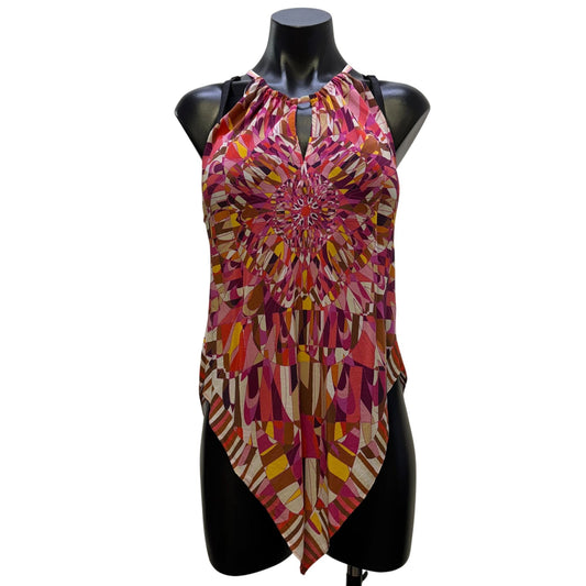 Robert GrahamPink Multi Halter Top Blouse L