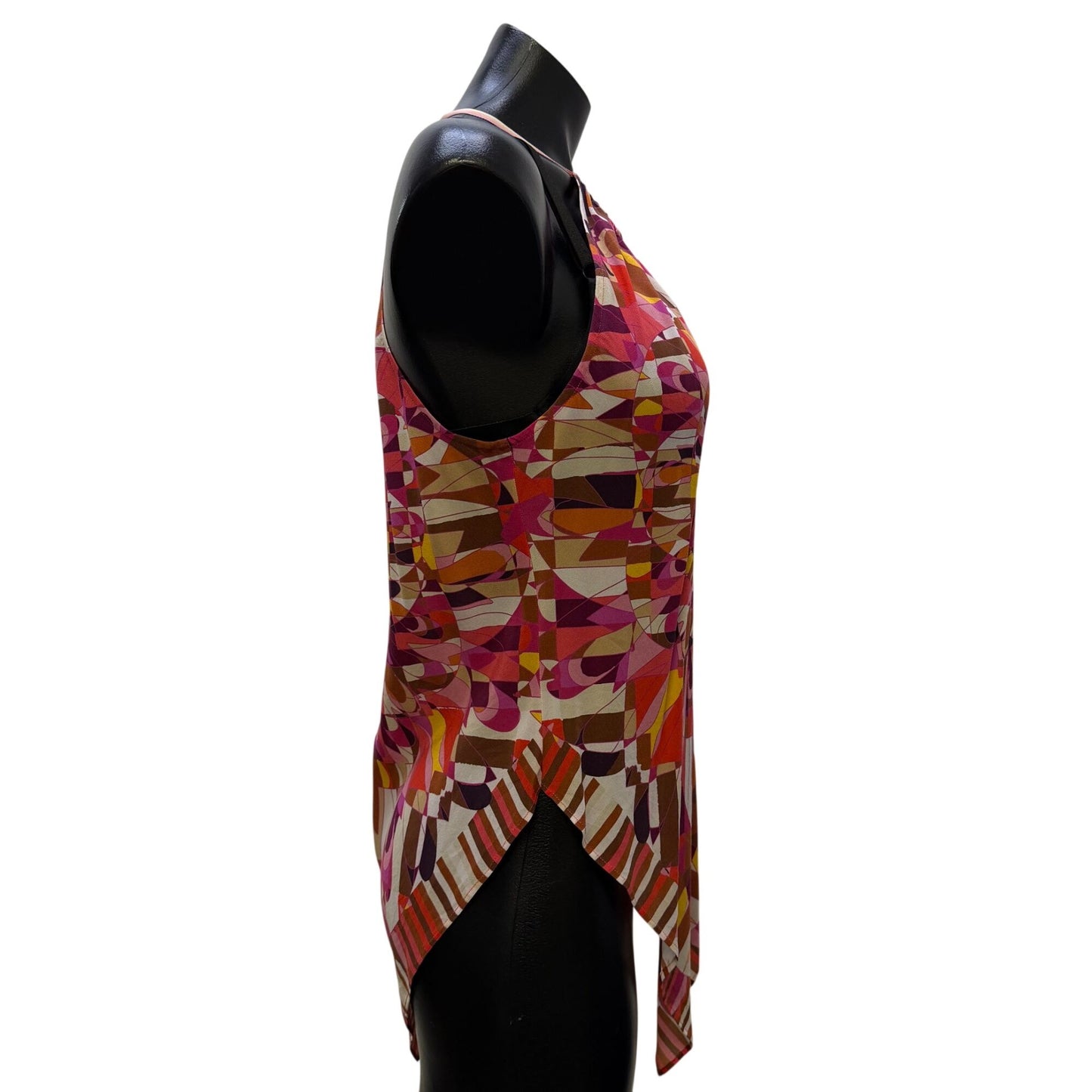 Robert GrahamPink Multi Halter Top Blouse L