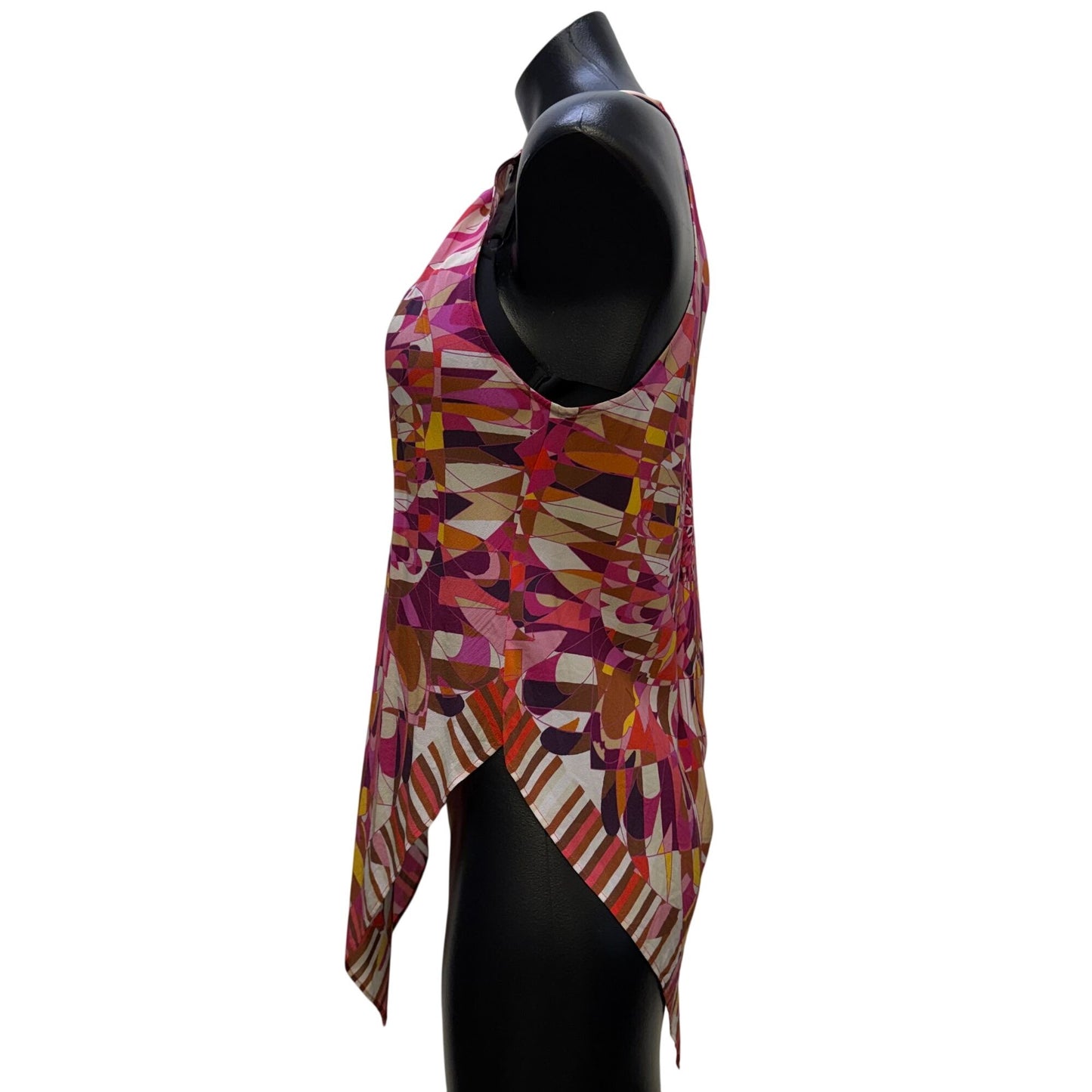 Robert GrahamPink Multi Halter Top Blouse L