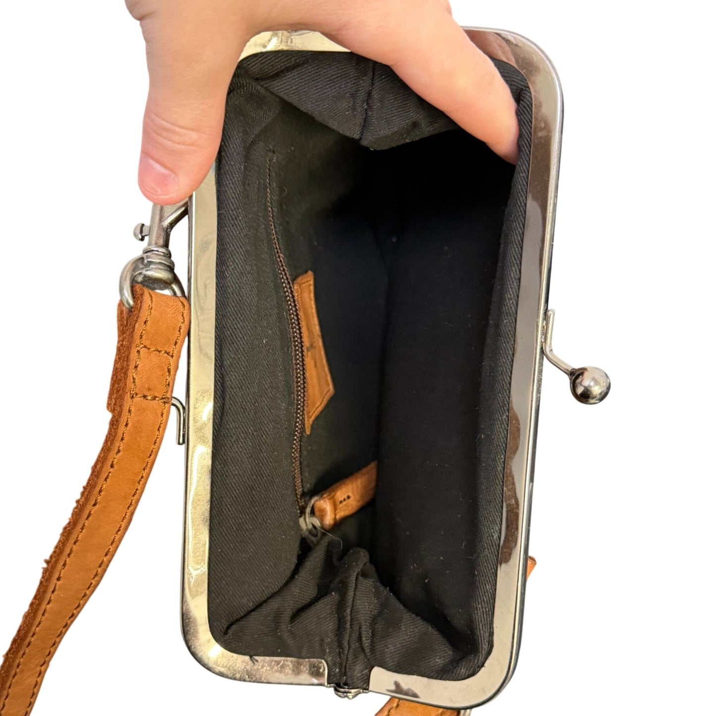 Harbour 2nd Leather Crossbody Bag Brown With Adjustable Strap