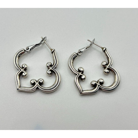 Brighton Silver Tone Hoop Toledo Earrings