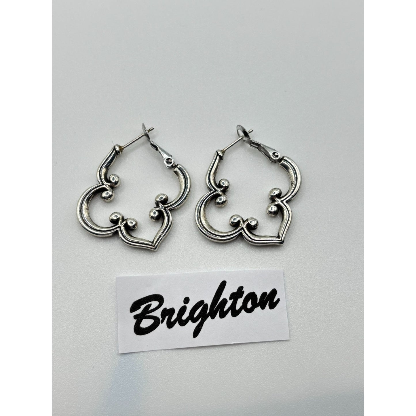 Brighton Silver Tone Hoop Toledo Earrings