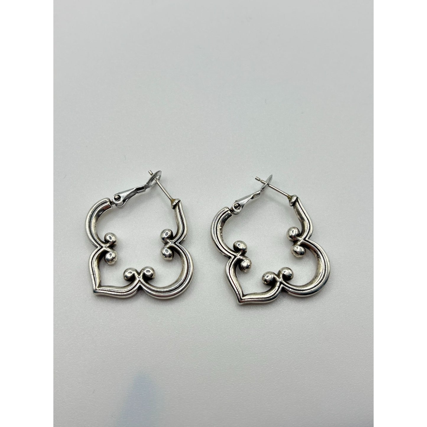 Brighton Silver Tone Hoop Toledo Earrings