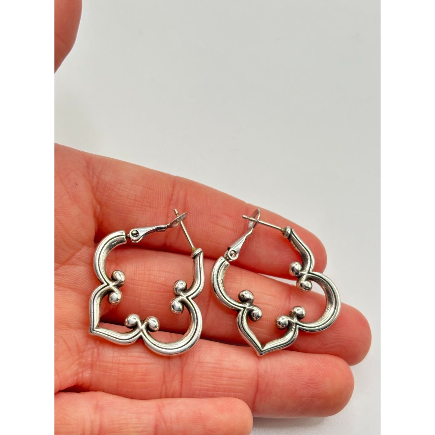 Brighton Silver Tone Hoop Toledo Earrings