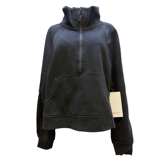 Lululemon Scuba Oversized Funnel Neck Pullover XL/XXL Black Cotton Blend