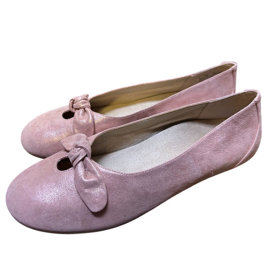 Vionic Pink Bow Knot Flats Size 11