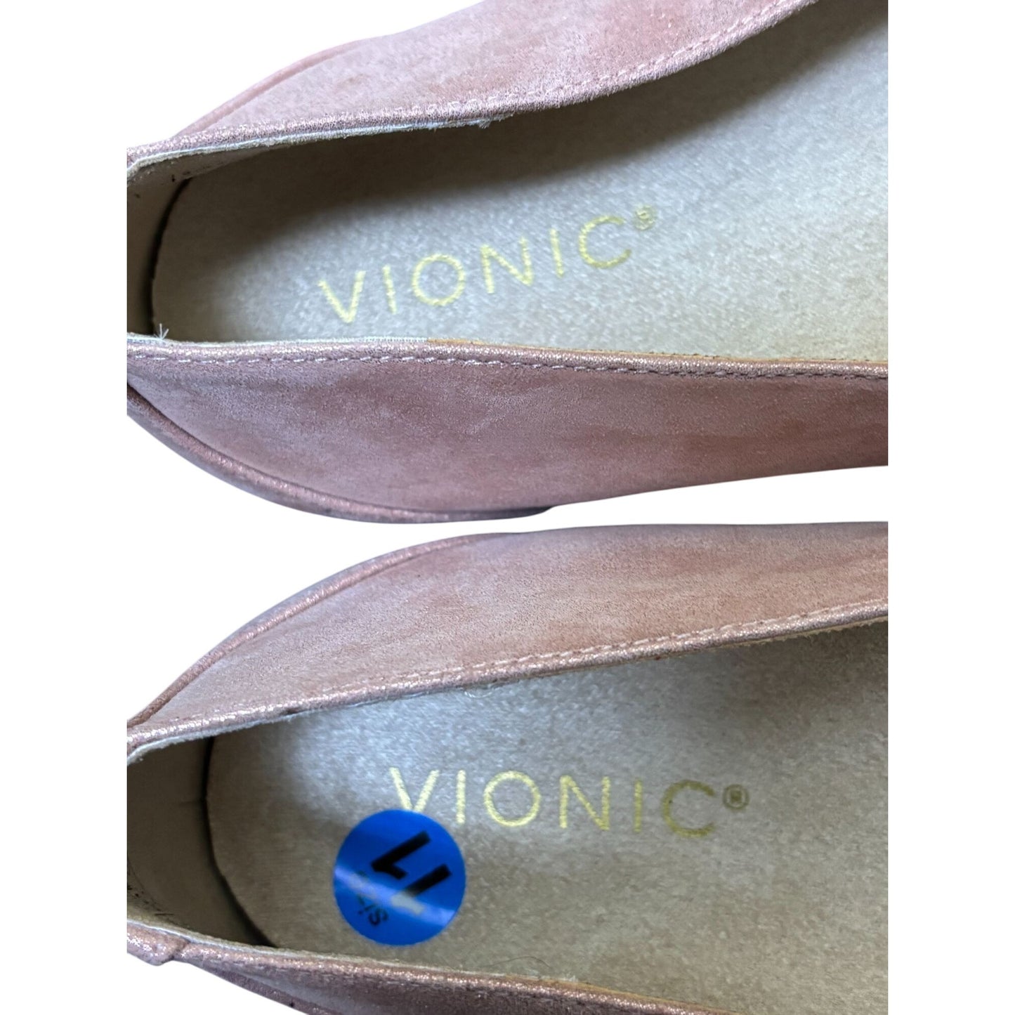 Vionic Pink Bow Knot Flats Size 11