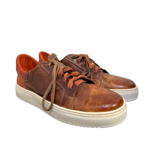 Bed Stu Leather Brown Lace-Up Sneakers Size 8.5