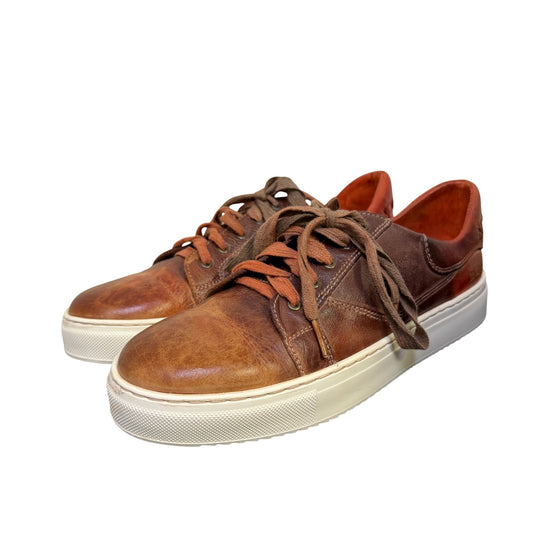 Bed Stu Leather Brown Lace-Up Sneakers Size 8.5